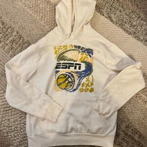 Old Navy “ESPN” Cream Hoodie with Graphic Accents